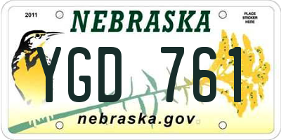 NE license plate YGD761