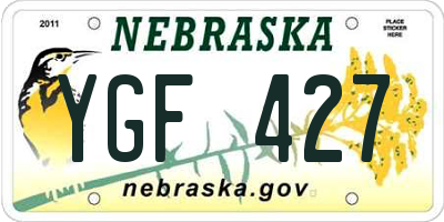 NE license plate YGF427