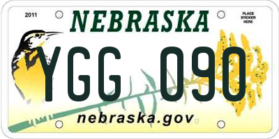NE license plate YGG090