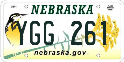 NE license plate YGG261