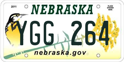 NE license plate YGG264