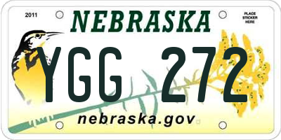 NE license plate YGG272