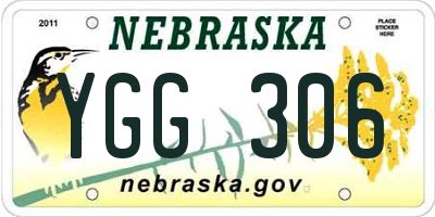 NE license plate YGG306