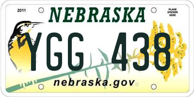 NE license plate YGG438