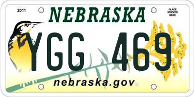 NE license plate YGG469