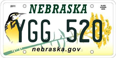NE license plate YGG520