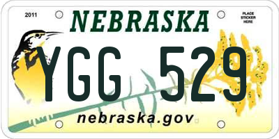 NE license plate YGG529