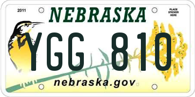 NE license plate YGG810