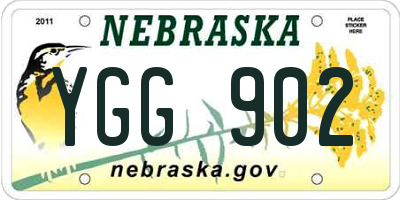 NE license plate YGG902