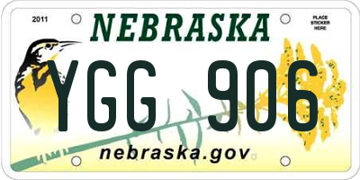 NE license plate YGG906