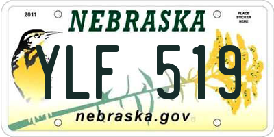 NE license plate YLF519