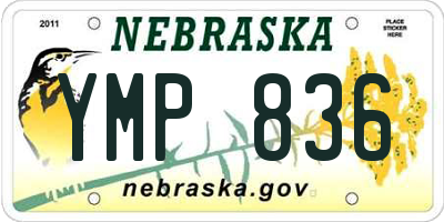 NE license plate YMP836