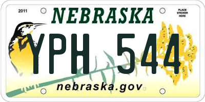 NE license plate YPH544