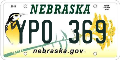 NE license plate YPO369