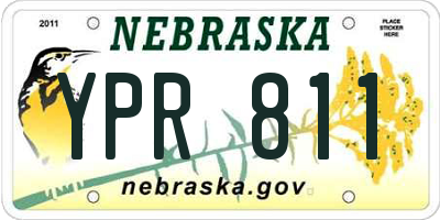 NE license plate YPR811