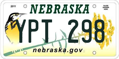 NE license plate YPT298
