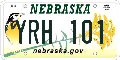 NE: YRH 101 license plate - Rate driver! - rate-driver.com