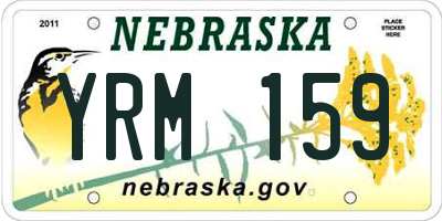 NE license plate YRM159