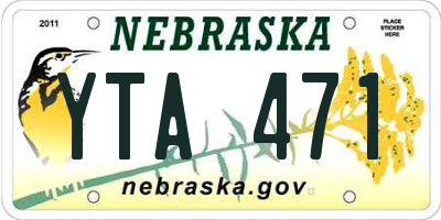 NE license plate YTA471
