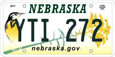 NE license plate YTI272