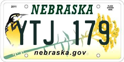 NE license plate YTJ179