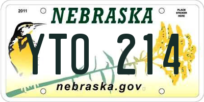 NE license plate YTO214