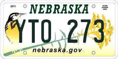 NE license plate YTO273