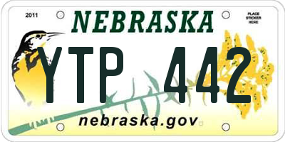 NE license plate YTP442