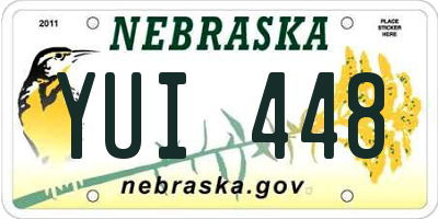NE license plate YUI448