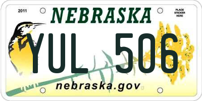 NE license plate YUL506