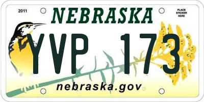NE license plate YVP173