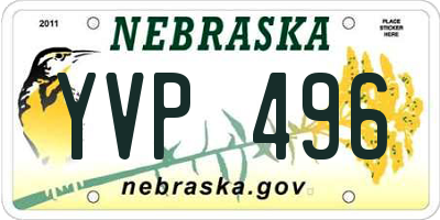 NE license plate YVP496