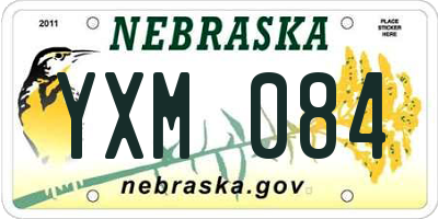 NE license plate YXM084