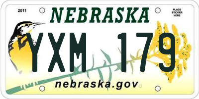 NE license plate YXM179