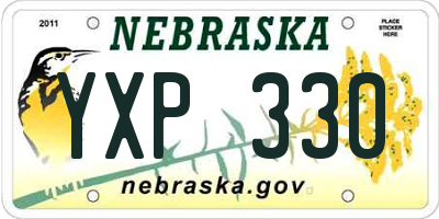 NE license plate YXP330