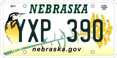 NE license plate YXP390