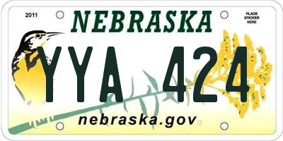 NE license plate YYA424