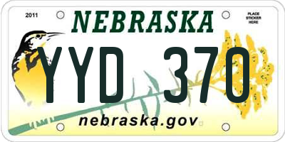NE license plate YYD370