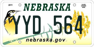 NE license plate YYD564