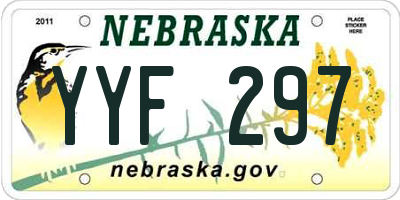 NE license plate YYF297