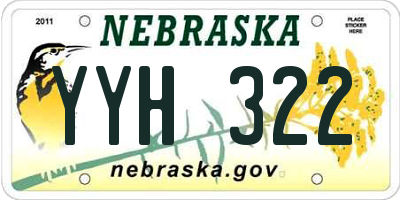 NE license plate YYH322