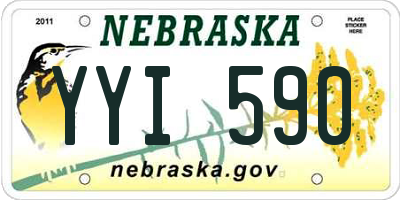 NE license plate YYI590