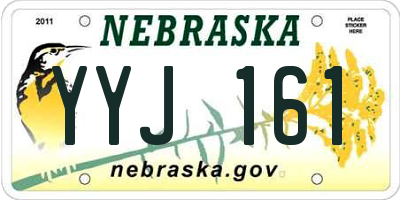 NE license plate YYJ161