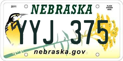 NE license plate YYJ375