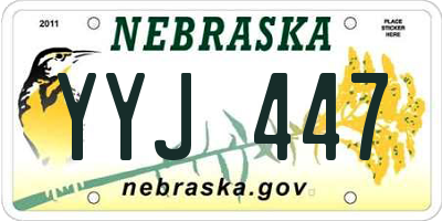 NE license plate YYJ447