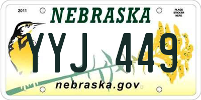 NE license plate YYJ449