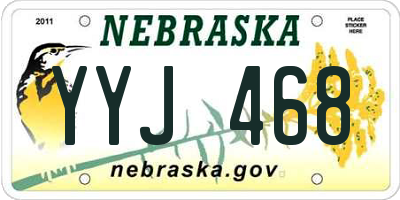 NE license plate YYJ468