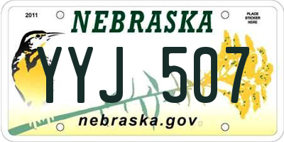 NE license plate YYJ507