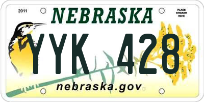 NE license plate YYK428