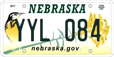 NE license plate YYL084